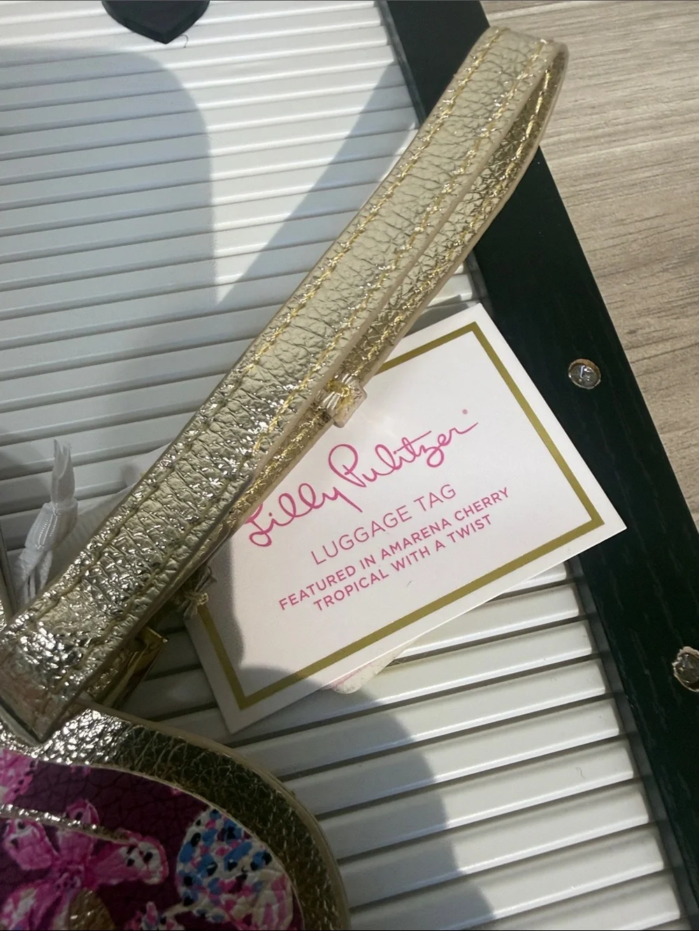Lilly Pulitzer Luggage Tag - Amarena Cherry